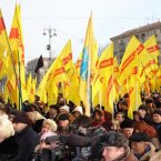 Протест киян проти політики мера Київа Л.М. Черновецького 26.02.2009 року