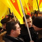 Протест киян проти політики мера Київа Л.М. Черновецького 26.02.2009 року