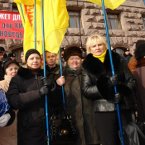 Протест киян проти політики мера Київа Л.М. Черновецького 26.02.2009 року