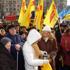 Протест киян проти політики мера Київа Л.М. Черновецького 26.02.2009 року