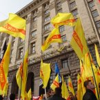 Протест киян проти політики мера Київа Л.М. Черновецького 26.02.2009 року