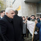 Володимир Литвин зустрівся з мешканцями м. Бровари Київської області