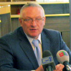 Народный депутат Украины, председатель Запорожской областной организации Народной Партии В. Баранов встретился с журналистами запорожских СМИ